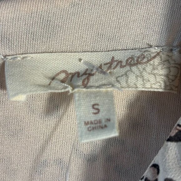 Leopard Print Long-Sleeve Ruffled Dress With Elastic Waist & Flounce Hem Size S - Picture 5 of 11